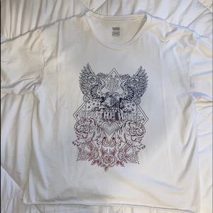 Vans off the Wall men’s tee shirt cropped size MED